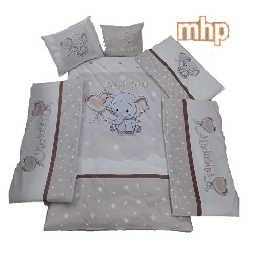 سرویس خواب کودک برند mhp - طرح فیل - 11 تکه